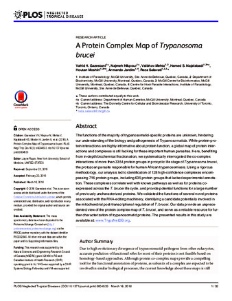 Protein Complex Map of Trypanosoma brucei thumbnail