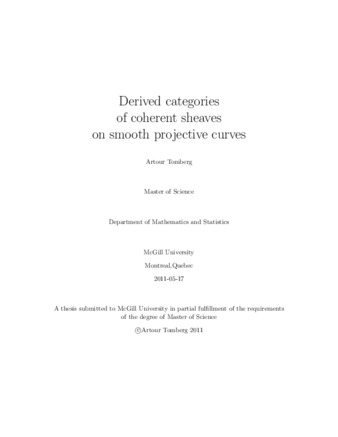 Derived categories of coherent sheaves on smooth projective curves thumbnail