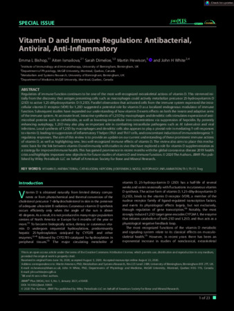 Vitamin D and immune regulation: antibacterial, antiviral, anti-inflammatory thumbnail
