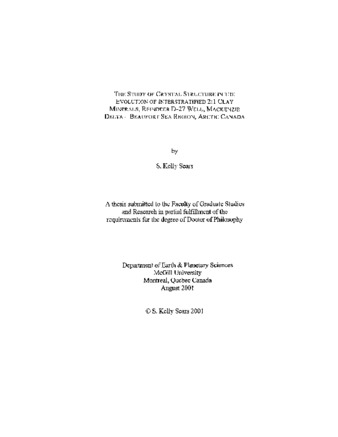 The study of crystal structure in the evolution of interstratified 2:1 clay minerals, Reindeer D-27 well, Mackenzie Delta - Beaufort Sea region, Arctic Canada / thumbnail