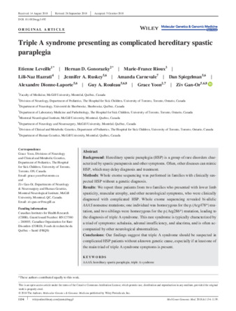 Triple A syndrome presenting as complicated hereditary spastic paraplegia thumbnail