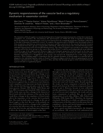 Article | Dynamic responsiveness of the vascular bed as a regulatory ...