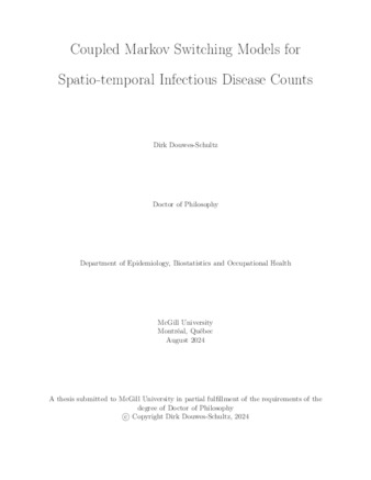 Coupled Markov switching models for spatio-temporal infectious disease counts thumbnail