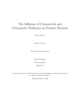 The influence of commercial and community platforms on product reviews thumbnail