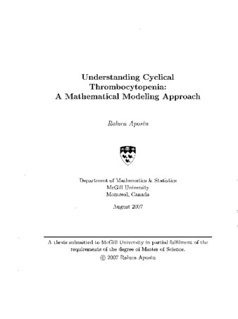 Understanding cyclical thrombocytopenia : a mathematical modeling approach thumbnail