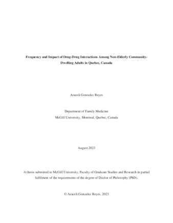 Frequency and impact of drug-drug interactions among non-elderly community-dwelling adults in Quebec, Canada thumbnail