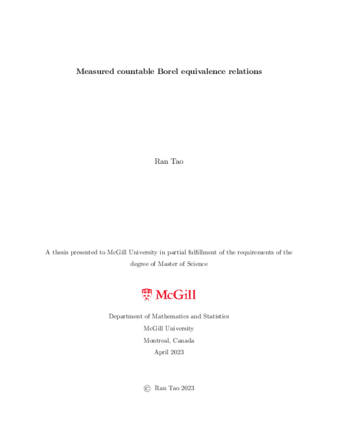 Measured countable Borel equivalence relations thumbnail