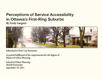 Perceptions of Service Accessibility in Ottawa's First-Ring Suburbs thumbnail