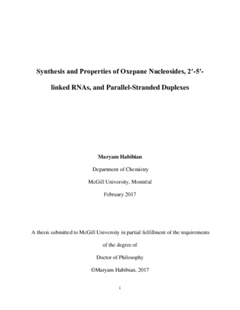 Synthesis and properties of oxepane nucleosides, 2′-5′-linked RNAs, and parallel-stranded duplexes thumbnail