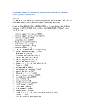 Features of Computer-Based Decision Aids: Systematic Review, Thematic Synthesis, and Meta-Analyses. thumbnail