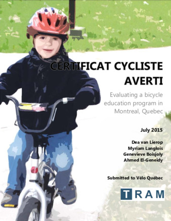 Certificat Cycliste Averti: Evaluating a bicycle education program in Montreal, Quebec thumbnail