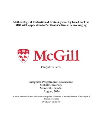 Methodological evaluation of brainasymmetry based on T1w MRI with application in Parkinson's disease neuroimaging thumbnail