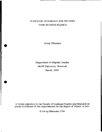 El fracaso de Mariano José de Larra como escritor politico thumbnail