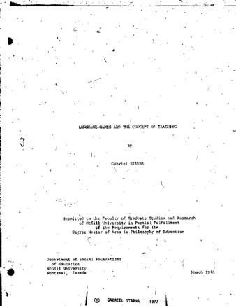 Language-games and the concept of teaching thumbnail