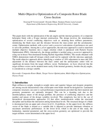 Multi-objective optimization of a composite rotor blade cross-section thumbnail