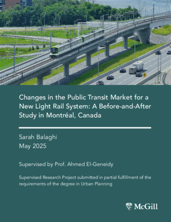 Changes in the Public Transit Market for a New Light Rail System: A Before-and-After Study in Montréal, Canada thumbnail