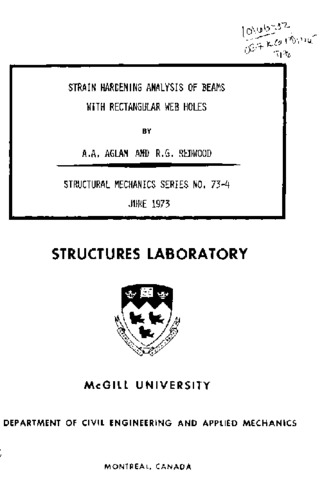 Strain hardening analysis of beams with rectangular web holes thumbnail