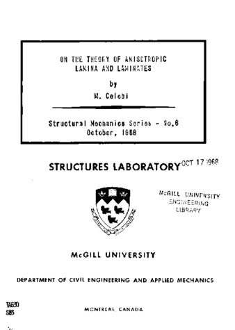 On the theory of anisotropic lamina and laminates thumbnail