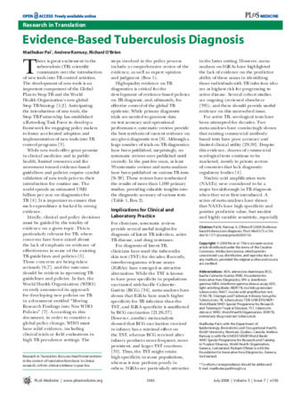 Evidence-Based Tuberculosis Diagnosis thumbnail
