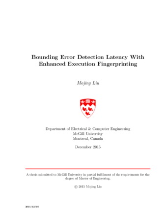Bounding error detection latency with enhanced execution fingerprinting thumbnail
