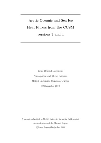 Arctic oceanic and sea ice heat fluxes from the Community Climate System Model versions 3 and 4 thumbnail