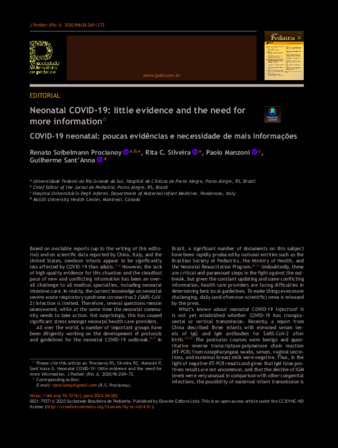 Neonatal COVID-19: little evidence and the need for more information thumbnail