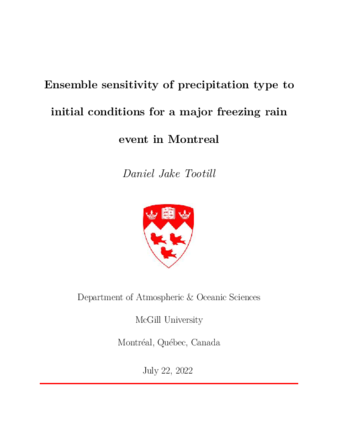 Ensemble sensitivity of precipitation type to initial conditions for a major freezing rain event in Montreal thumbnail