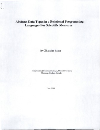 Abstract Data Types in a Relational Programming Languages For Scientific Measures thumbnail