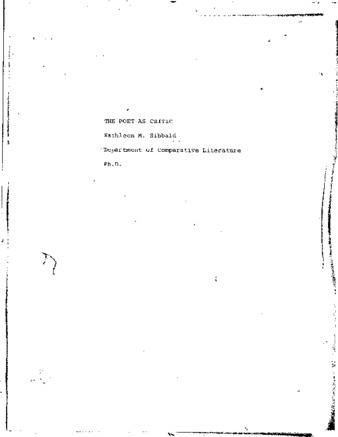 The poet as critic : a study of the related critical writings of Paul Valéry, T.S. Eliot and Jorge Guillén thumbnail