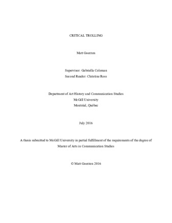 Critical trolling thumbnail