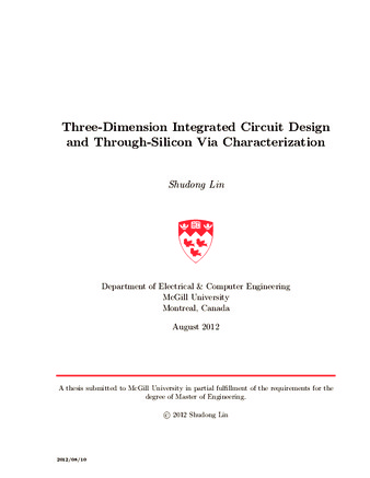 Three-dimension integrated circuit design and through-silicon via characterization thumbnail