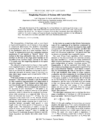 Roughening dynamics of systems with latent heat thumbnail