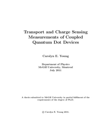 Transport and charge sensing measurements of coupled quantum dot devices thumbnail