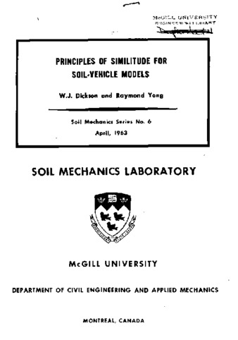 Principles of similitude for soil-vehicle models thumbnail