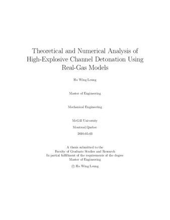 Theoretical and numerical analysis of high-explosive channel detonation using real-gas models thumbnail