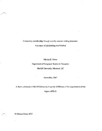 Community membership through socially situated writing processes : a journey of inkshedding into Inkshed thumbnail