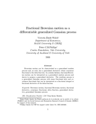 Fractional Brownian motion as a differential generalized Gaussian process thumbnail