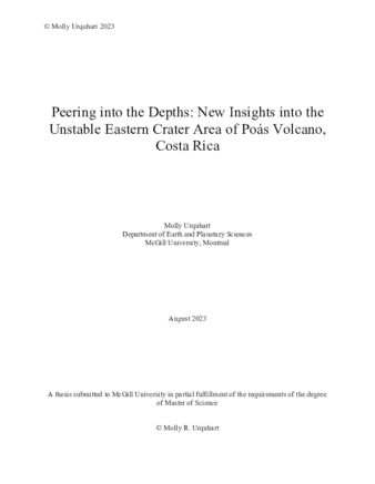 New insights into the unstable eastern crater area of Poás volcano thumbnail