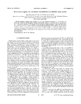 The early-time regime for interfacial instabilities in a kinetic Ising model thumbnail