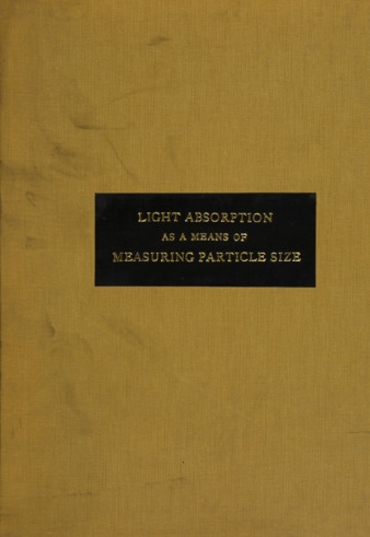 Light absorption as a means of measuring particle size and consistency. thumbnail