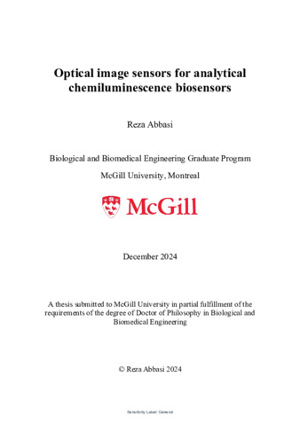 Optical image sensors for analytical chemiluminescence biosensors thumbnail