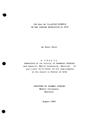 The role of religious symbols in the Iranian revolution of 1979 / thumbnail