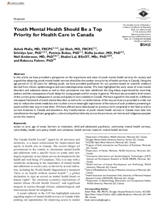 Youth Mental Health Should Be a Top Priority for Health Care in Canada thumbnail