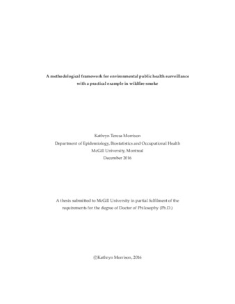 A methodological framework for environmental public health surveillance with a practical example in wildfire smoke thumbnail