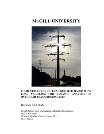 Fluid Structure Interaction (FSI) Based Wind Load Modelingfor Dynamic Analysis of Overhead Transmission Lines thumbnail