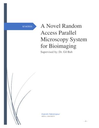 A novel random access parallel microscopy system for bioimaging thumbnail