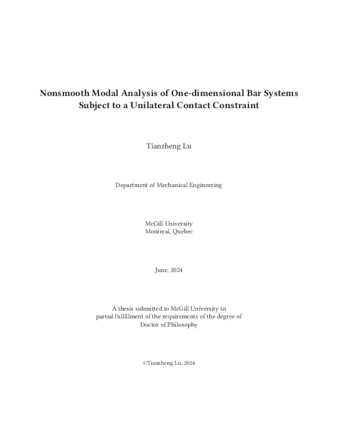 Nonsmooth modal analysis of one-dimensional bar systems subject to unilateral contact constraint thumbnail