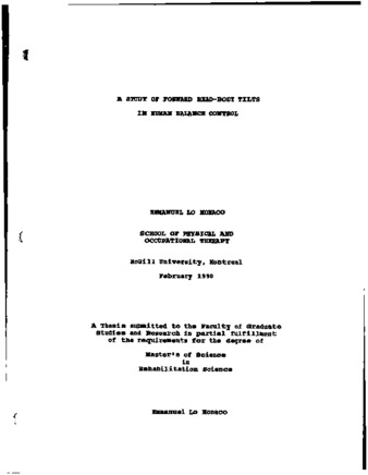 A study of forward head-body tilts in human balance control / thumbnail