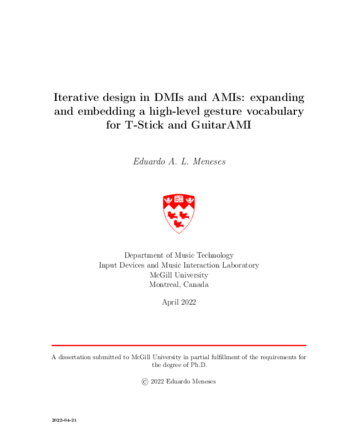 Iterative design in DMIs and AMIs: expanding and embedding a high-level gesture vocabulary for T-Stick and GuitarAMI thumbnail