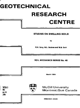 Studies on swelling soils thumbnail